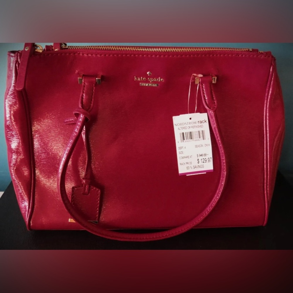 Kate Spade shoulder bag, dark red medium size NWT